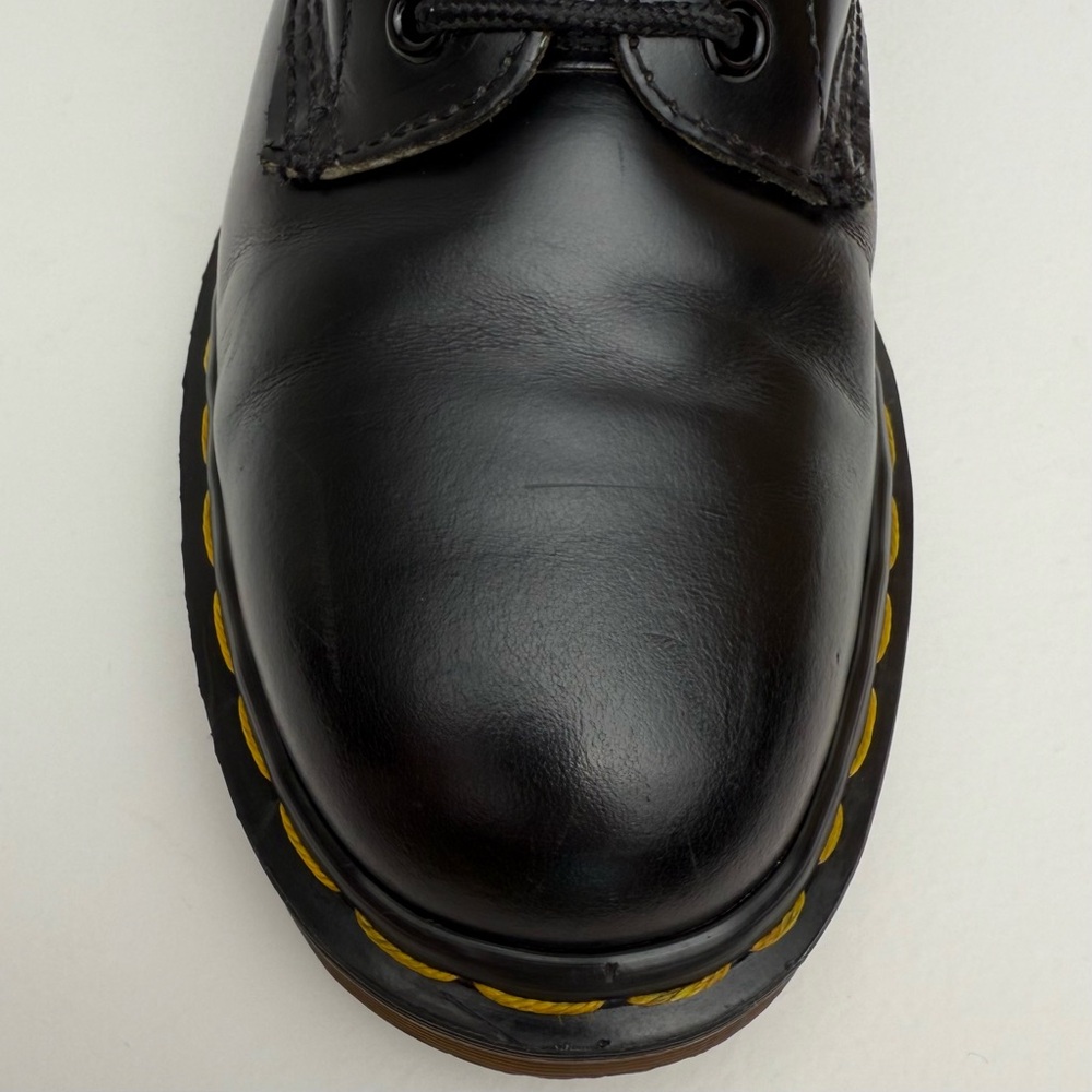 Vintage Dr. Martens MIE Black Smooth Leather Tall 20 Eye Boots UK 5 - Picture 9 of 16